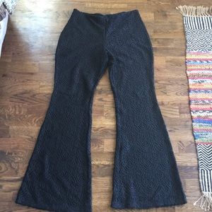 H&M Coachella Black lace shorts/ bellbottom pants